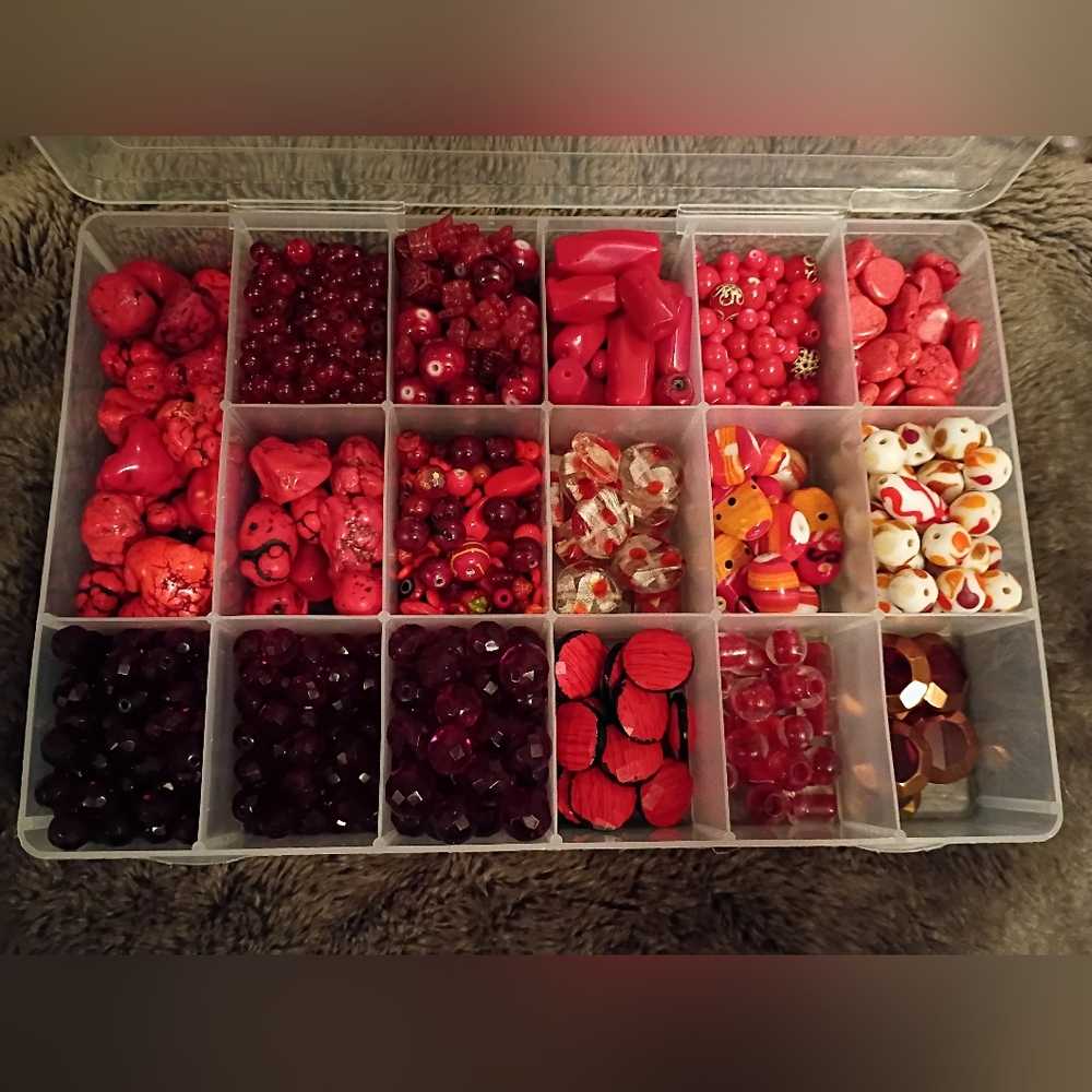 Red Bead Mixed Lot